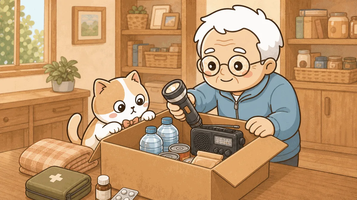 一人暮らしの親に送る防災セット